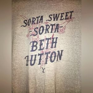 Yellowstone "Sorta Sweet Sorta Beth Dutton" Tee T SHIRT Unisex XXLT GRAY TopIn